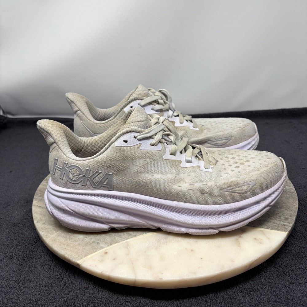 Hoka Clifton 9 Starlight Glow Purple Womens Athletic Road Running Shoes Size 9B